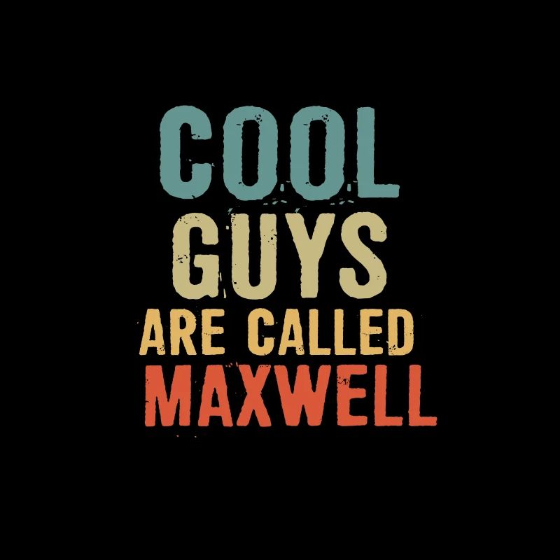 Les gars cool s’appellent Maxwell