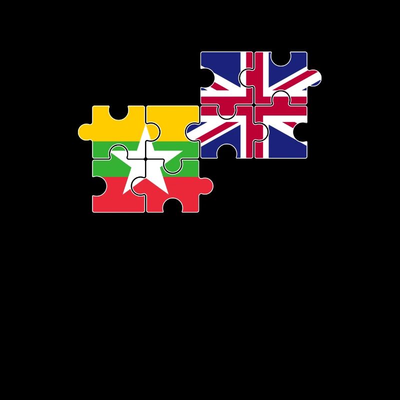Myanmar Drapeau du Royaume-Uni Myanmar britannique