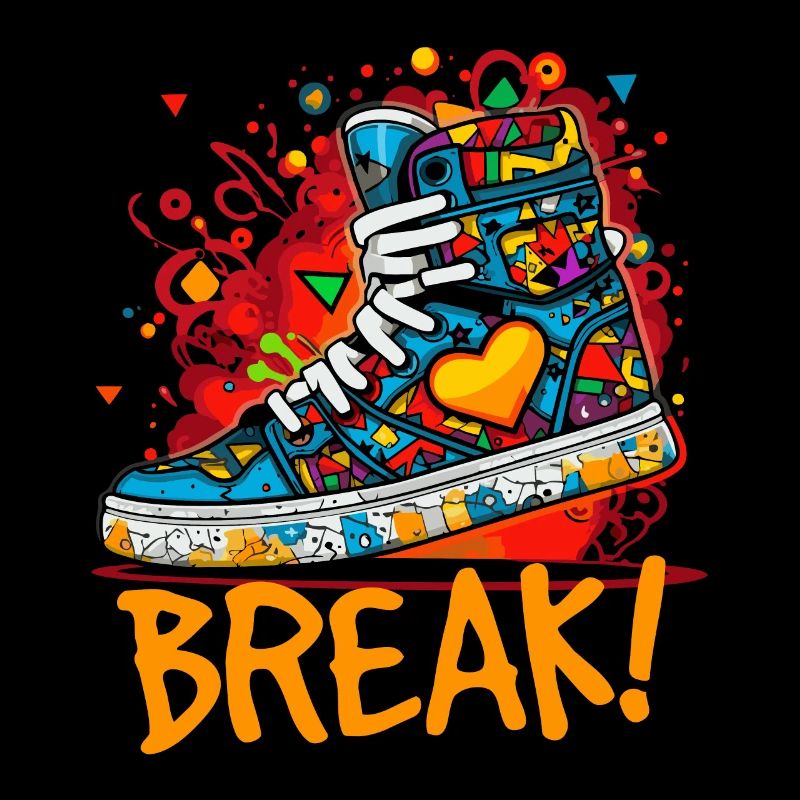Breakdance Love : Baskets en forme de cœur