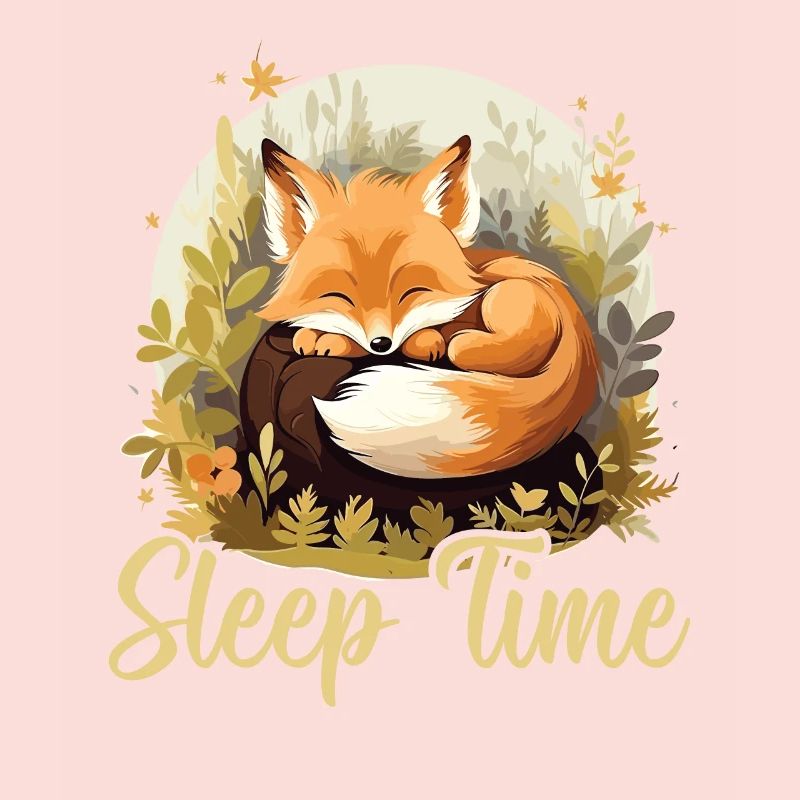 Sleeping Fox Sleepyhead Napping Sleep Fox Lover