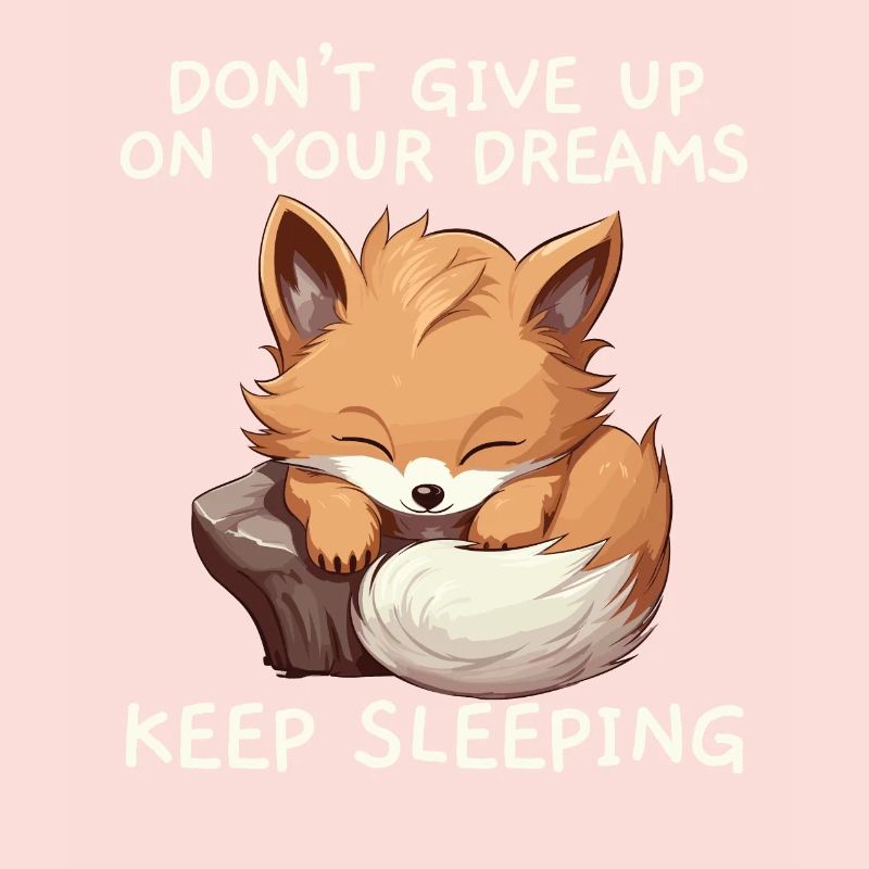 Sleeping Fox Sleepyhead Napping Sleep Fox Lover