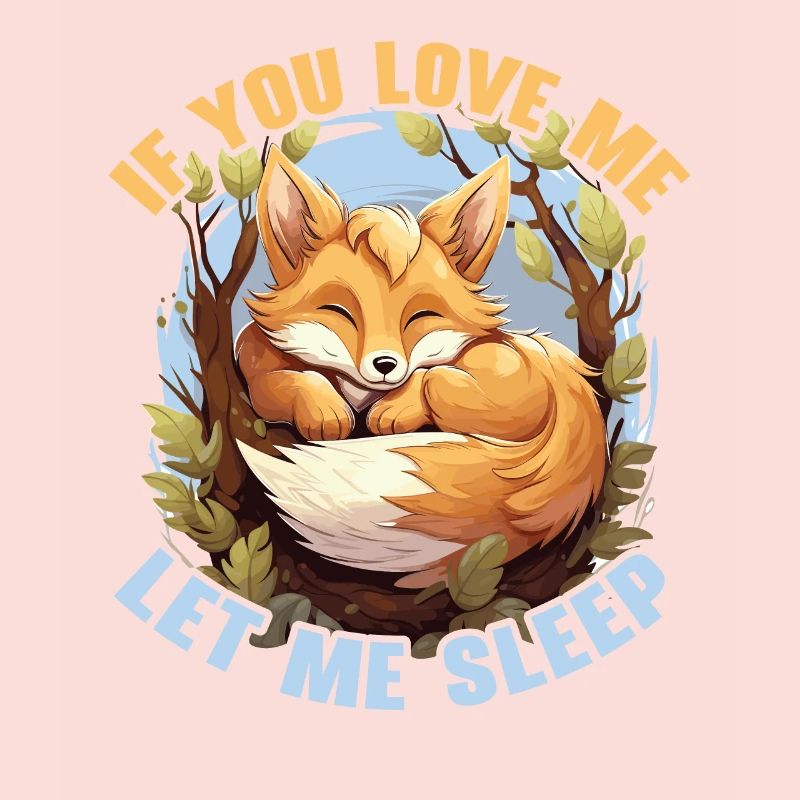 Sleeping Fox Sleepyhead Napping Sleep Fox Lover