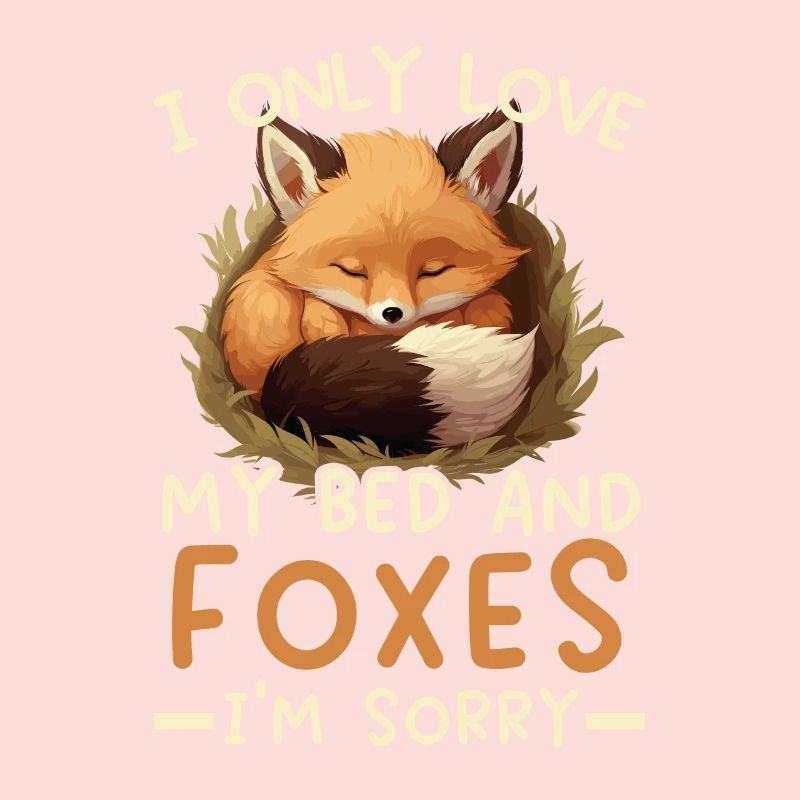 Sleeping Fox Sleepyhead Napping Sleep Fox Lover