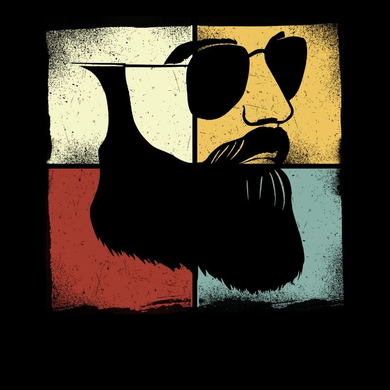 Beard Lover Bearded Man Retro