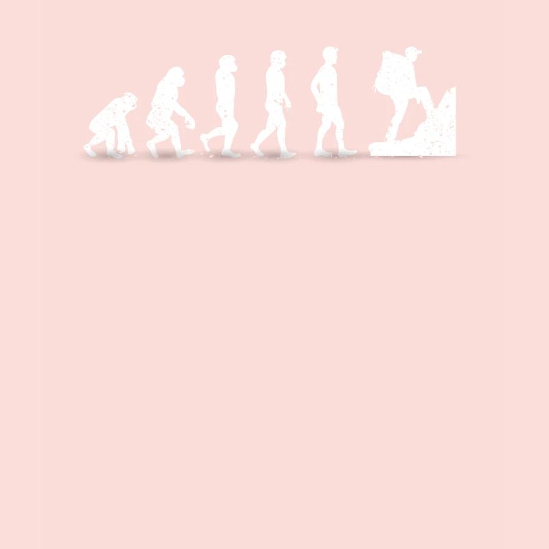 Lustige Wanderung Evolution des Menschen Coole