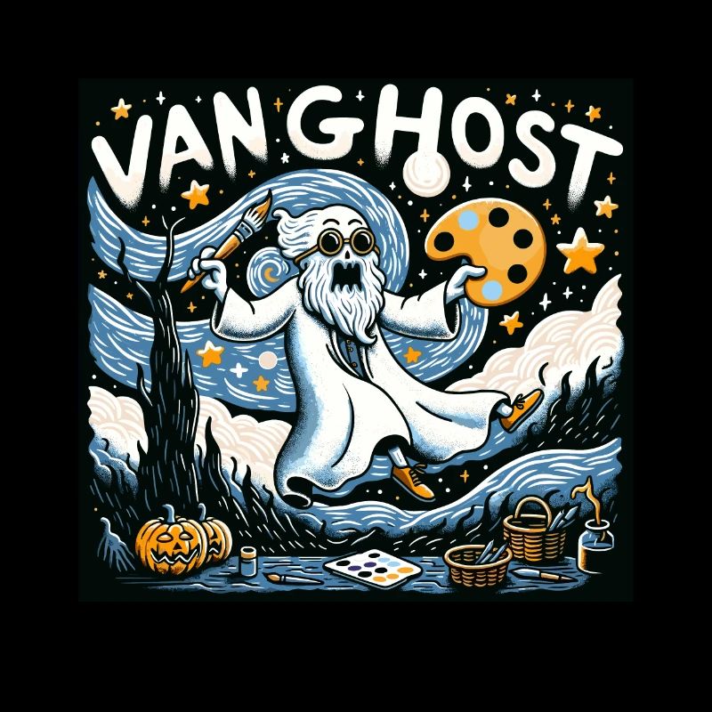 Van Ghost Art Professeur d’Halloween
