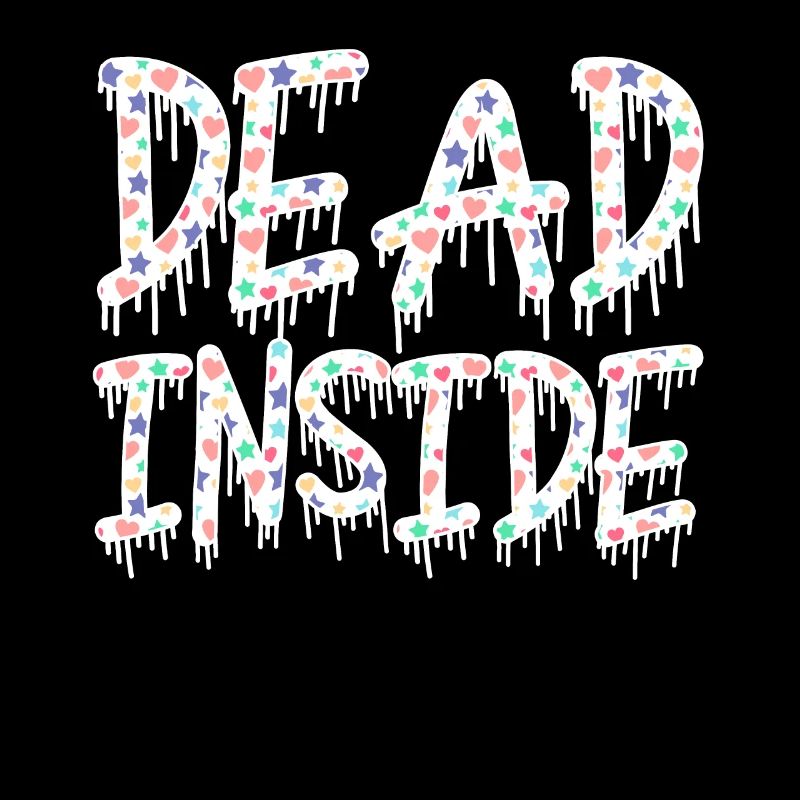 Dead Inside Sarcastic Gothic Skeleton Halloween
