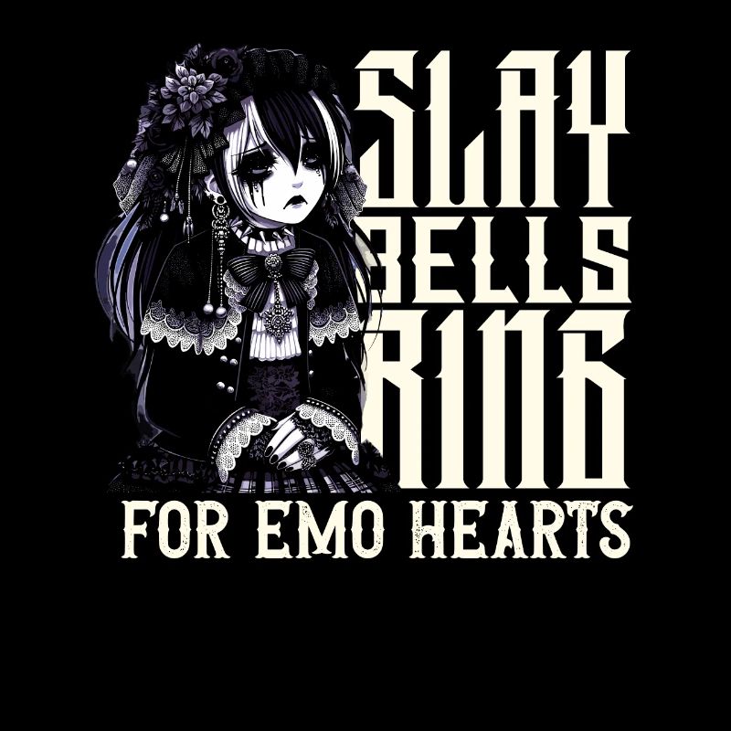 Slay Bells Ring for Emo Hearts Emocore Aesthetic