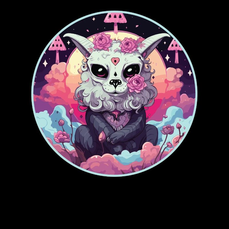 Pastel Goth Lover Emo Soft Grunge Llama Aesthetic