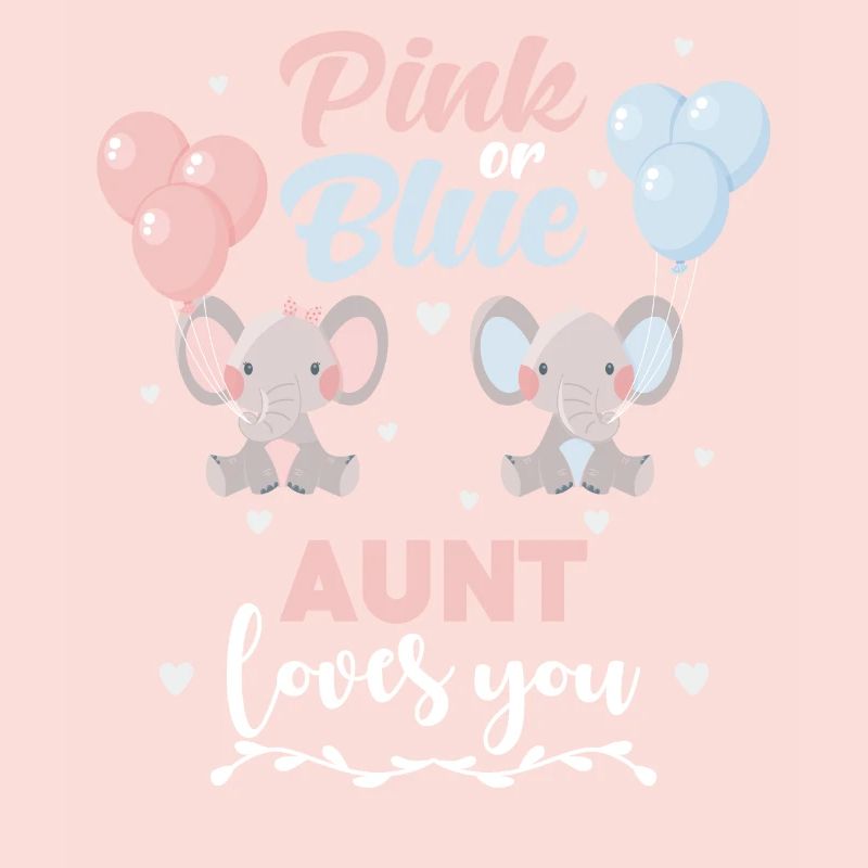 Rosa oder blaue Tante Elefant
