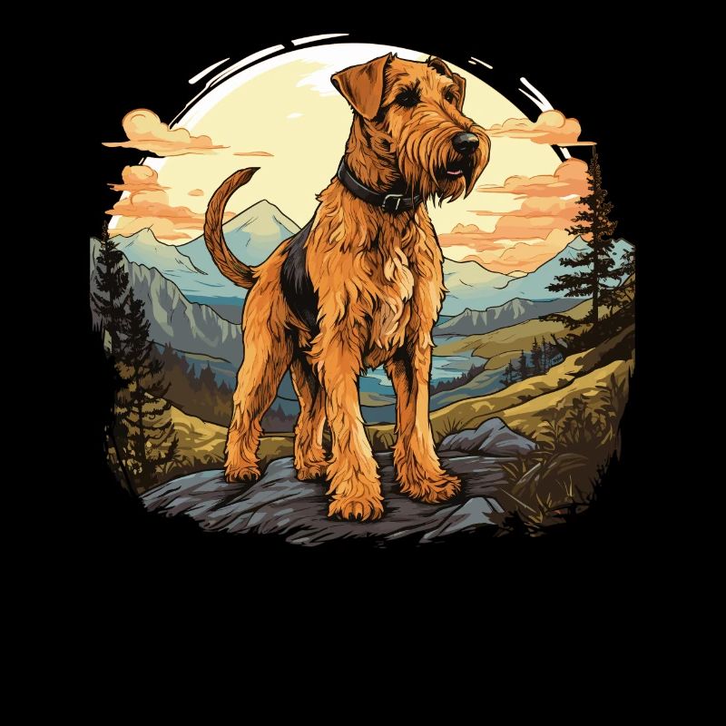 Chien Airedale Terrier