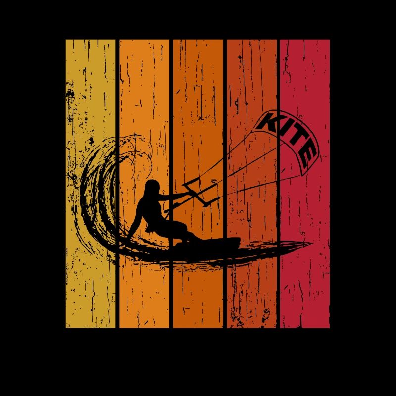 Retro Kite Surfer