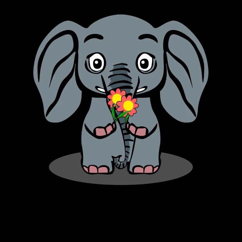 Éléphant avec des fleurs Éléphants