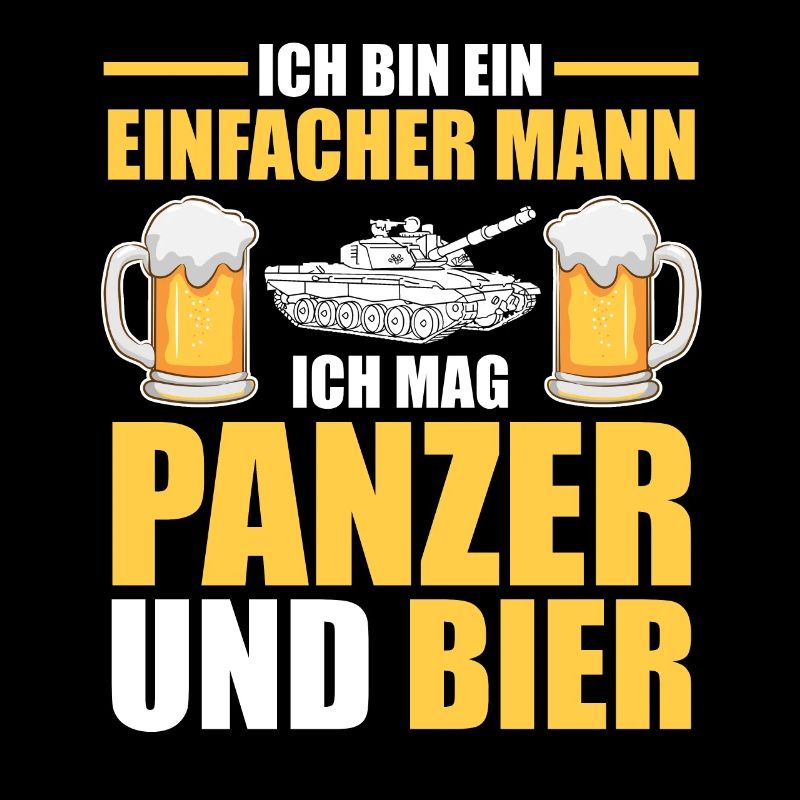 Panzerfahrer Soldat Bier Panzer