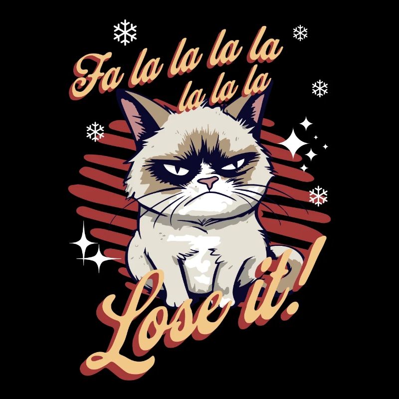 Angry Cat Xmas Sarcastic Funny Cat Meme