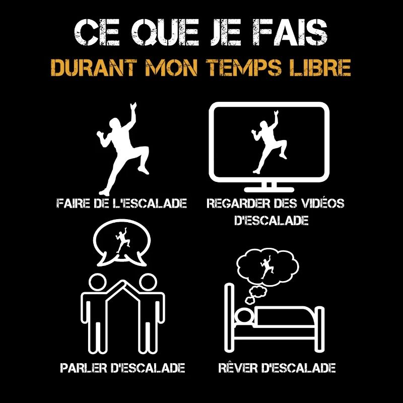 ce que je fais durant mon temps libre escalade