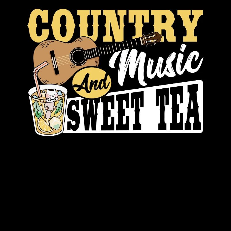 Süßer Tee Eistee Country-Musik und süßer Tee
