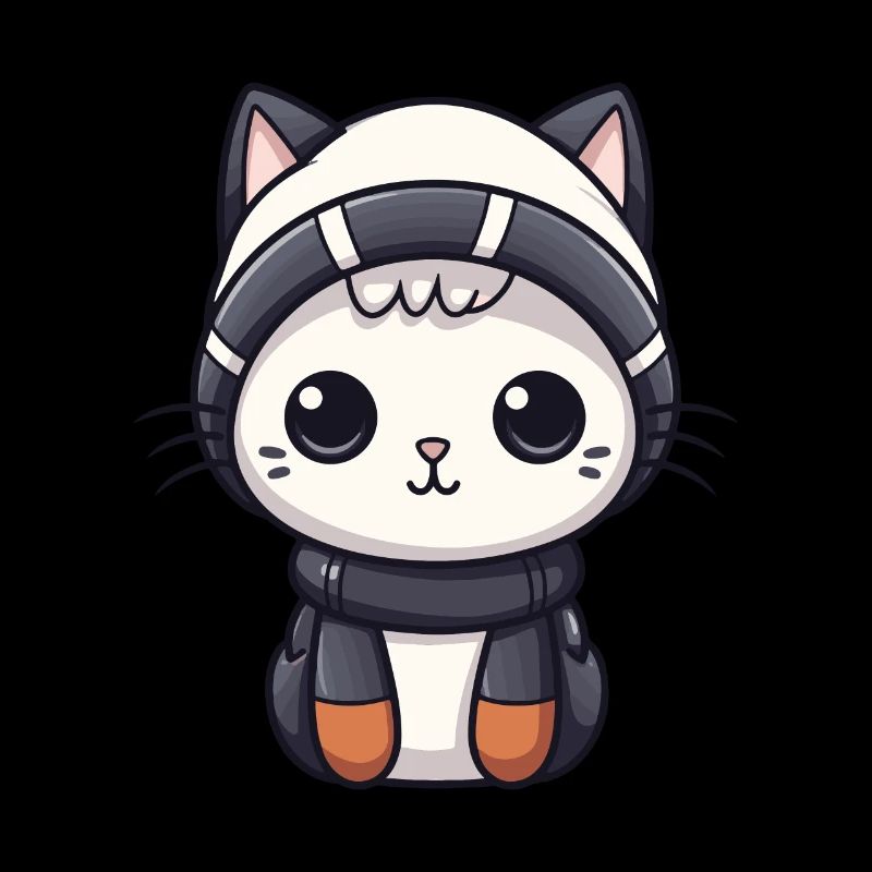 Bande dessinée d’hiver de chat