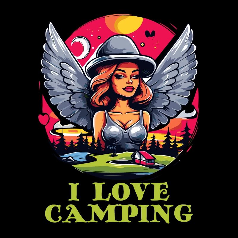 Ich liebe Camping mit netten Mädchen