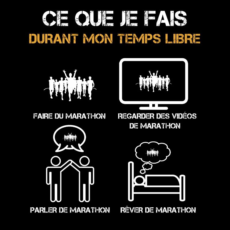 ce que je fais durant mon temps libre marathon