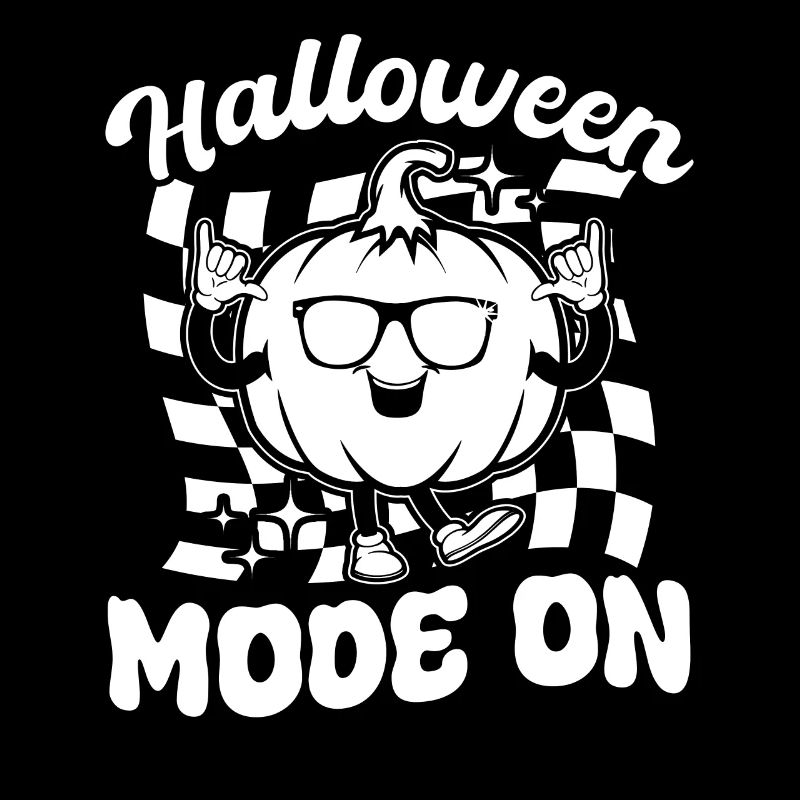 Halloween Mode On - Funny Halloween Pumpkin