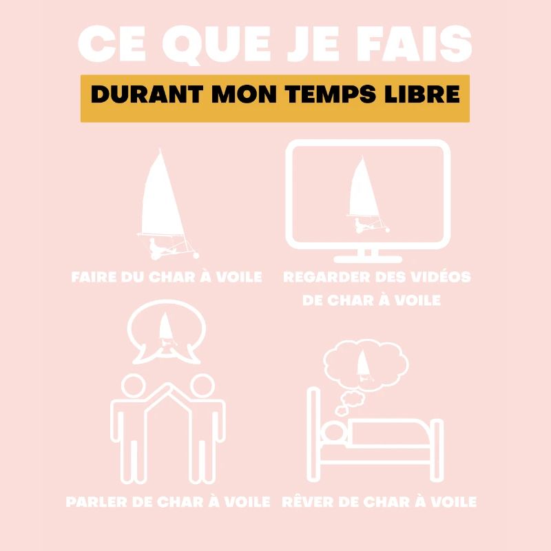 durant temps libre char à voile