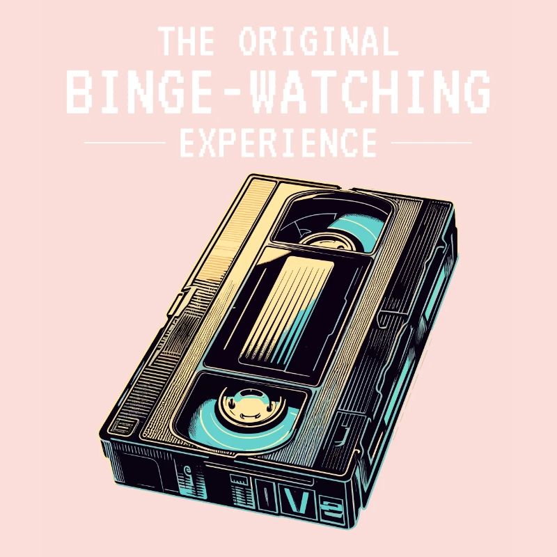 Retro VHS Kassette Nostalgisches 80er Jahre Binge-Watching