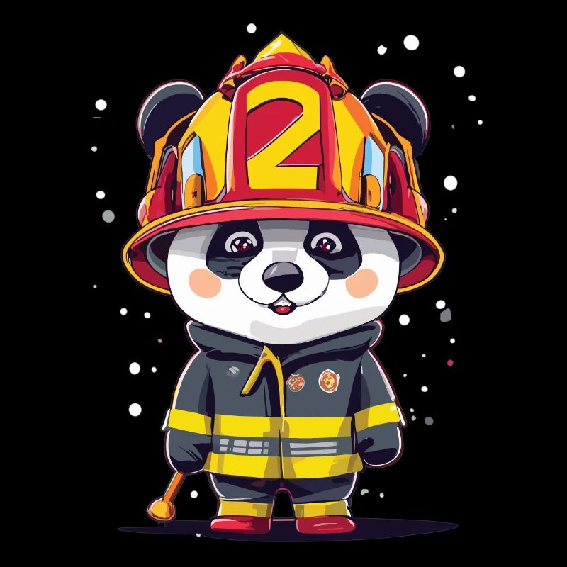 Panda as a firefighter
