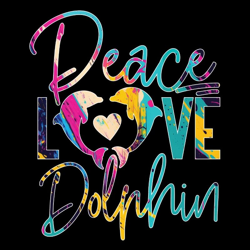 Dolphin Peace Love Dolphin