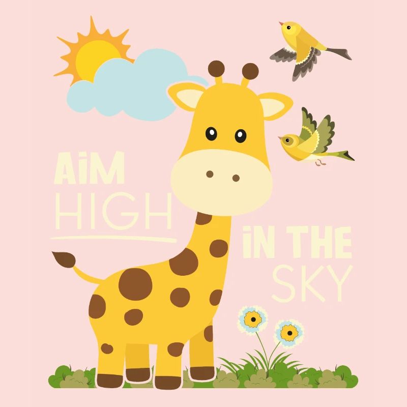 Motivationsspruch, Comic Giraffe Motivation Spruch