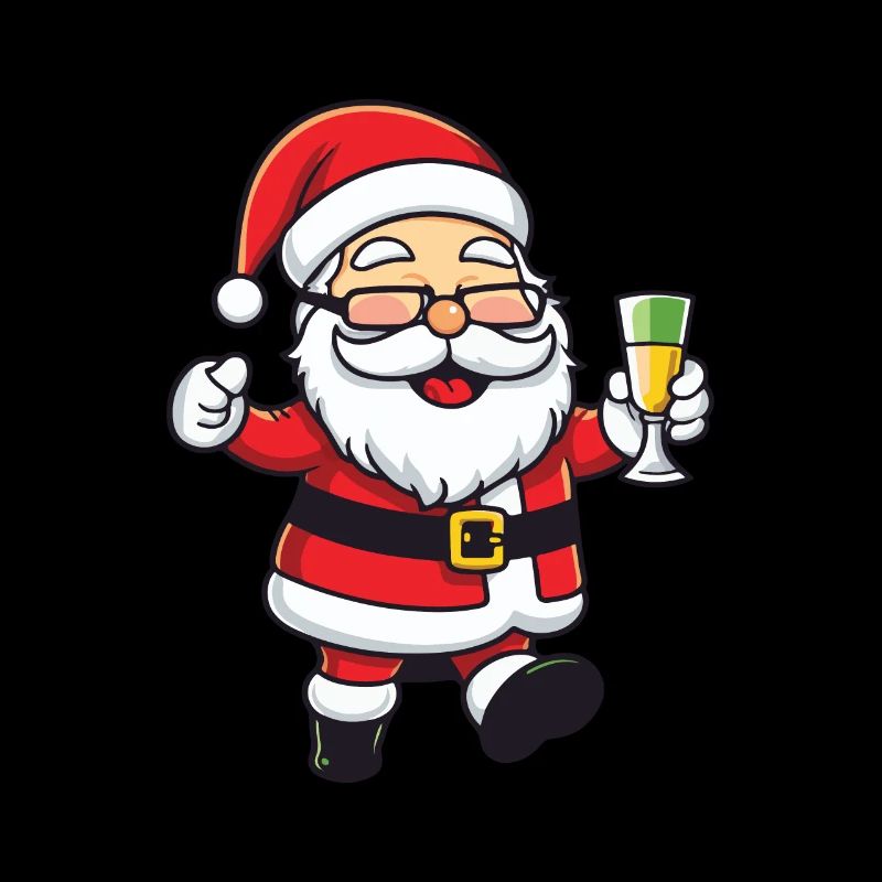 Weihnachtsmann Drinking Comic Weihnachten