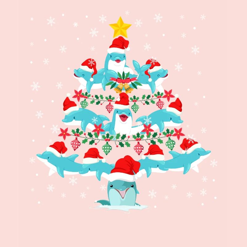 Arbre de Noël dauphin