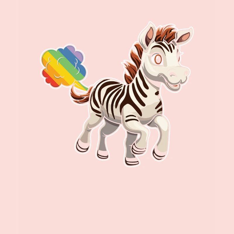 Zebra Regenbogen Regenbogenfurz