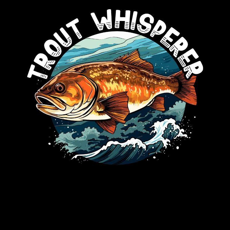 Truite mouchetée Poisson Pêcheur Pêcheur Pêcheur