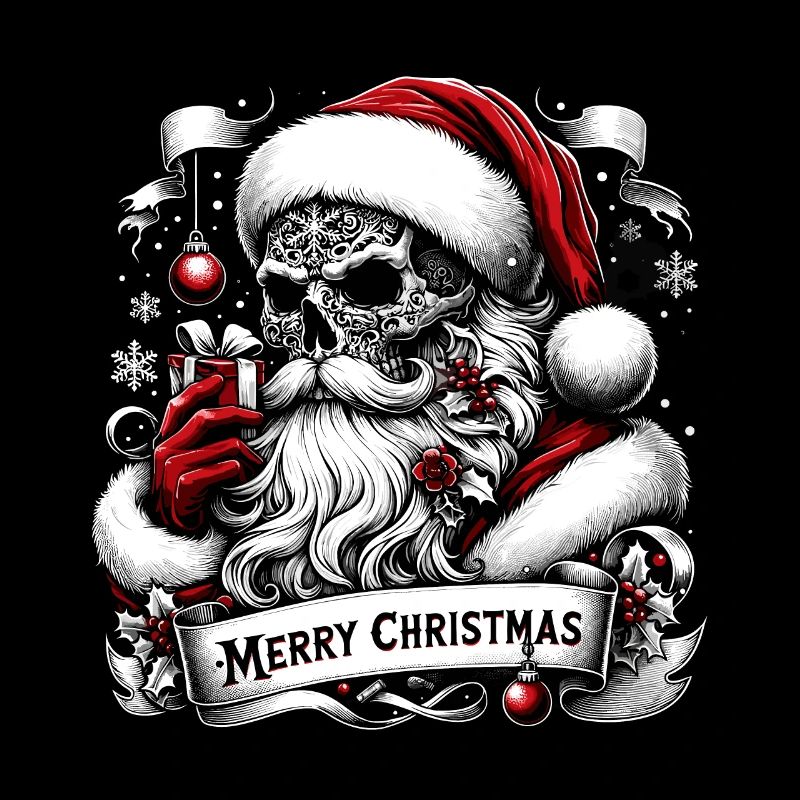 Joyeux Noël effrayant Goth Père Noël pyjama
