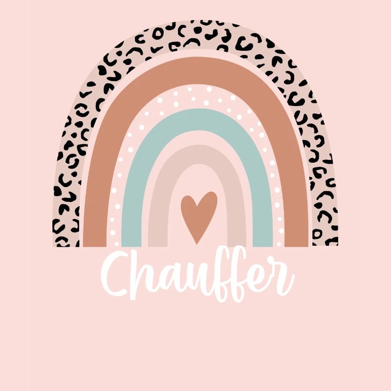 Chauffer Rainbow Leopard Funny Chauffer