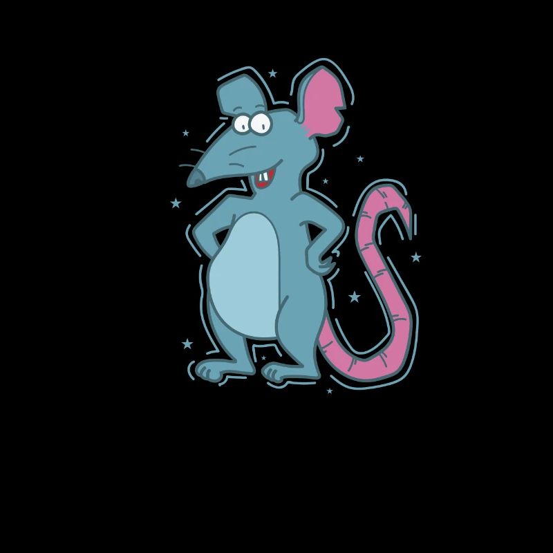 Fier rat rongeur de compagnie