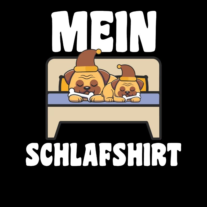 Schlafanzug Mops Pyjama Geschenk