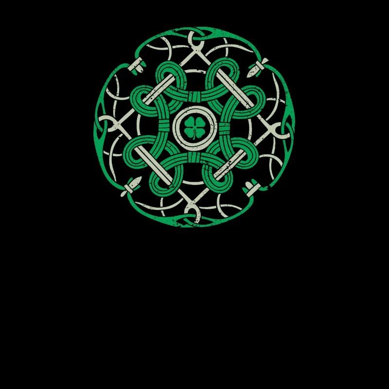 Irish Blessing Celtic Knot 4 Leaf Clover