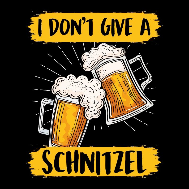 Schnitzel Shirt Bayerisch I don't Give a Schnitzel