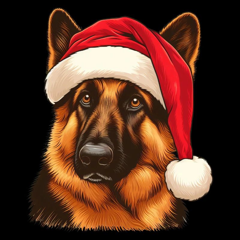 Deutscher Schäferhund Heiligabend