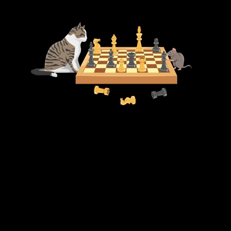 Jeu de société Nuit Chat Souris Joueurs D’échecs