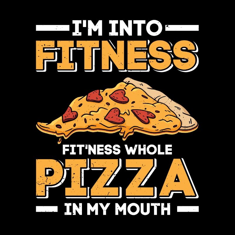 Cuisson de pizzas Je suis dans la forme physique Pizza entière dans la bouche