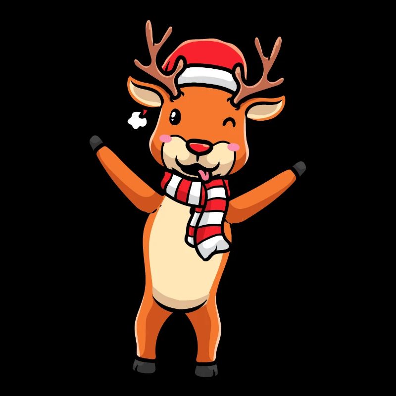 Émoticône de renne Noël Noël