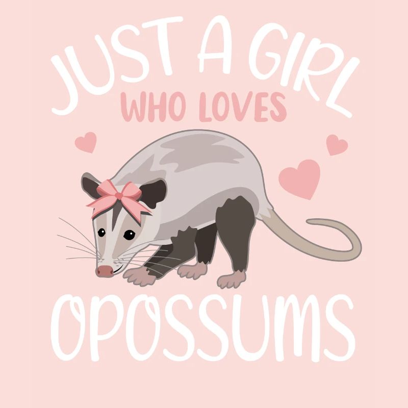 Opossum Herzchen Mädchen Geschenkidee