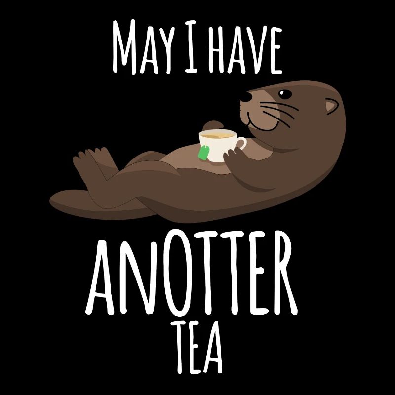 Otter with Tea Cup Tea Bag