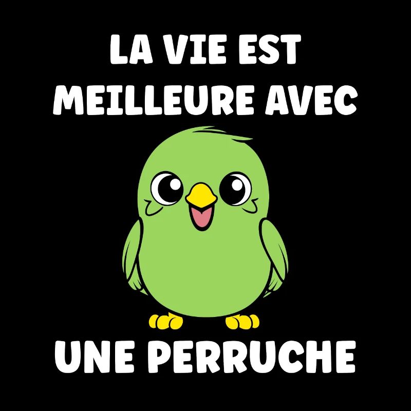 Oiseaux perruches humour petite perruche