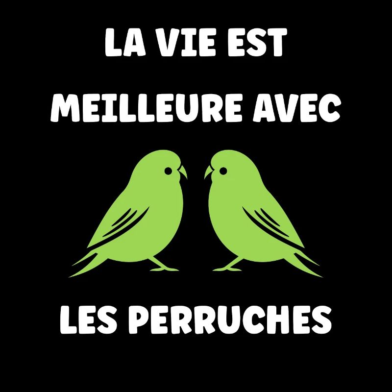 Oiseaux perruches humour petite perruche