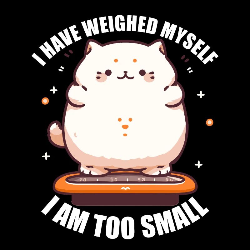 I've weighed myself I'm too small cat