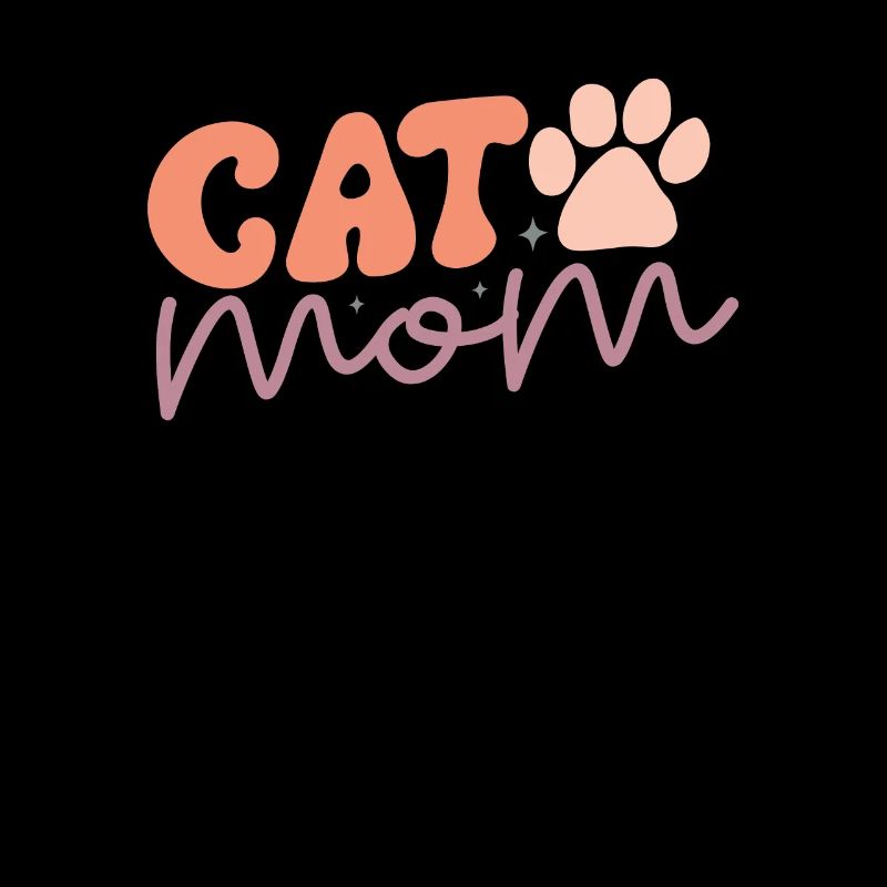Cat Mom - Drôle de Maman Chat Style Rétro